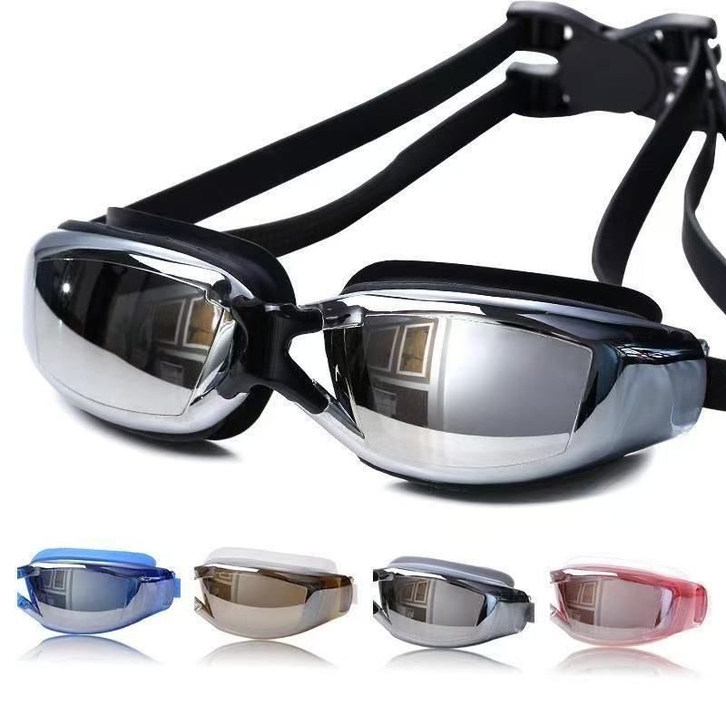 Men's And Women's Adult Waterproof And Anti-fog High Definition Swimming Goggles Men's And Women's Large Frames_voghion.com