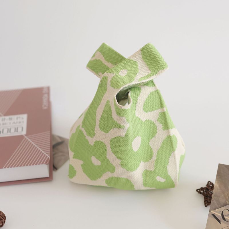 Borsa a secchiello grande in maglia intrecciata da donna, stile Ins, regalo_voghion.com