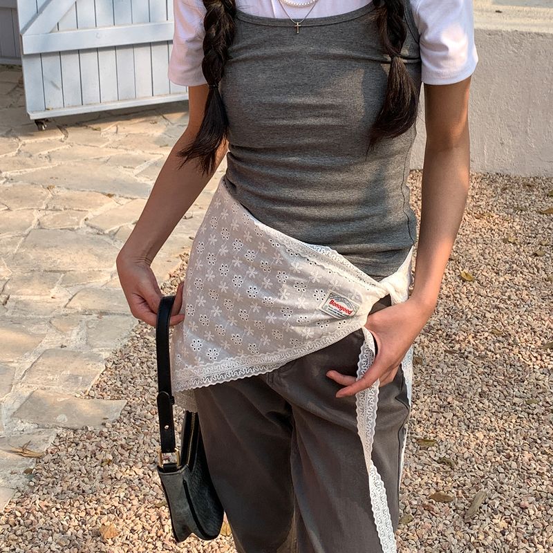 Neues französisches Spitzendreieck mit stylischer Verzierung für Frühling und Sommer, Stirnband, Bindetasche, Schwimmer, vielseitiger kleiner Schal_voghion.com