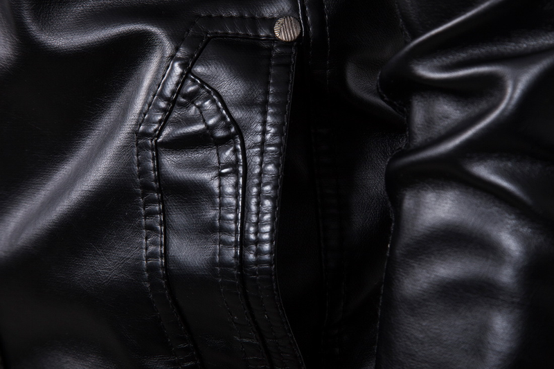 Warme Winter-Lederjacke für Herren, Motorradjacke mit Kapuze, Reißverschluss, lose winddichte Jacke aus PU-Leder_voghion.com