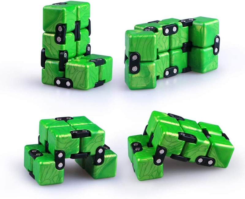 Verbessertes Würfel-Zappelspielzeug, cooles Mini-Gadget, am besten zum Stress- und Angstabbau und zum Zeitvertreib, speziell gestaltete Textur, künstlerisch und modisch (Saphir)_voghion.com