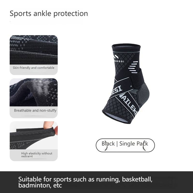 Professional Ankle Support Brace For Basketball Running Sports - Anti-Sprain Injury Protection Sleeve With Adjustable Straps_voghion.com