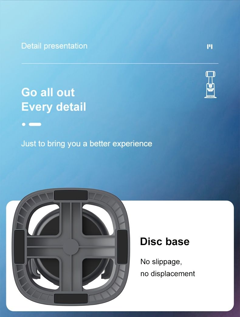 Dispositivo portátil con rotación de 360° y antivibración con IA para transmisiones en vivo y vlogs de viajes | Diseño plegable, inalámbrico, batería de litio recargable_voghion.com