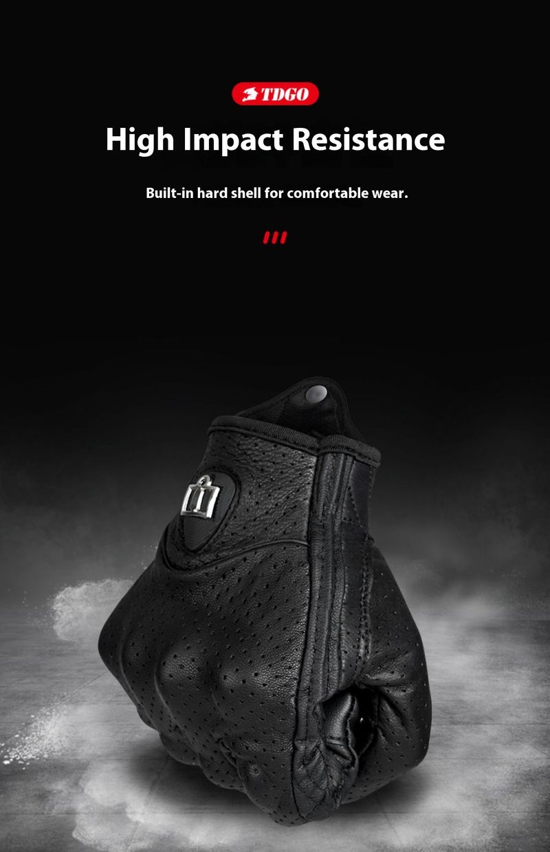 Motorcycle Gloves – Premium Lambskin & Cowhide (Windproof/Touchscreen/Breathable, All-Season Riding, M/L/XL, Black/Yellow)_voghion.com