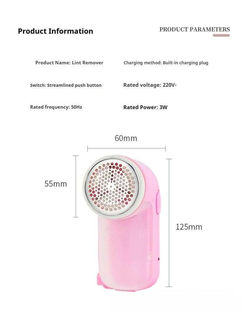USB-Powered Fabric Shaver – Electric Lint Remover For Clothes & Sweaters | Portable Fuzz Shaver With LED Light & Replacement Blades_voghion.com