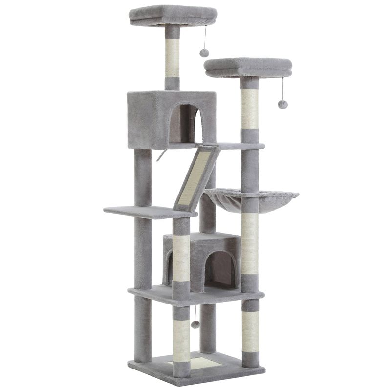 70.9-in Polyester Cat Tree & Condo_voghion.com