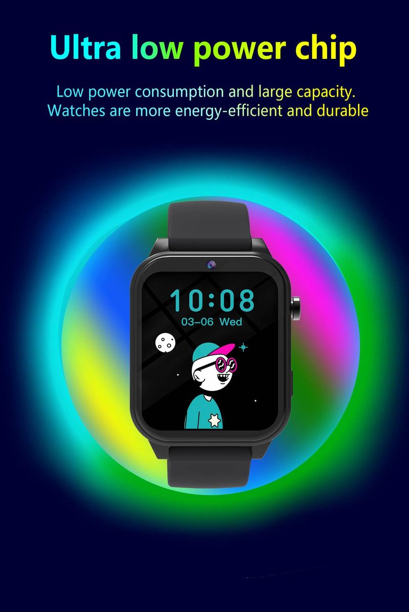 BWT6 Kinder-Smartwatch – Wasserdichte Touchscreen-Uhr mit Kamera, Videoaufzeichnung, Musik-Player, Schrittzähler und mehrsprachiger Unterstützung_voghion.com