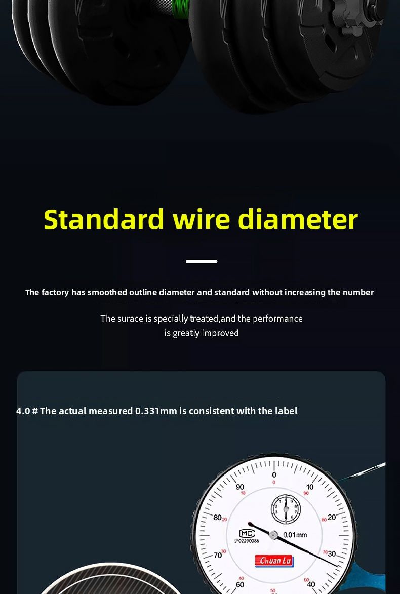 Slippery Road Sea Rod Nylon Soft Speckled Main Fishing Line Tension Sub-line_voghion.com