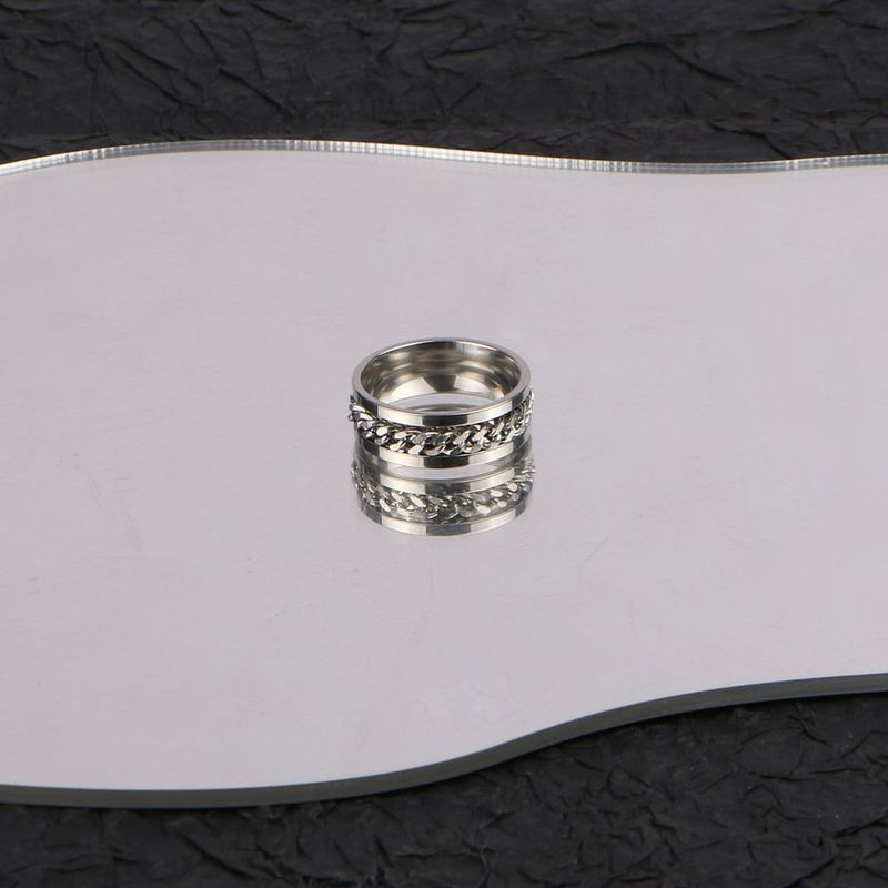 Anello singolo in acciaio al titanio di alta qualità, alla moda, da uomo e da donna, con scritta vichinga, per indice, resistente allo sbiadimento, personalizzato_voghion.com