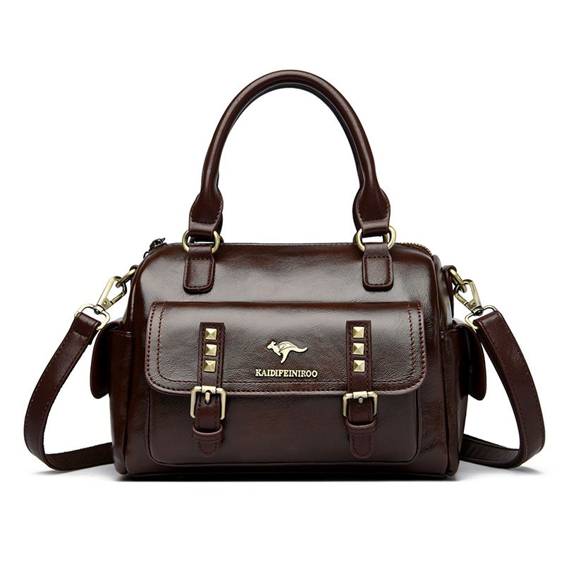 Borsa a tracolla elegante color-block da donna, nuova moda 2024_voghion.com