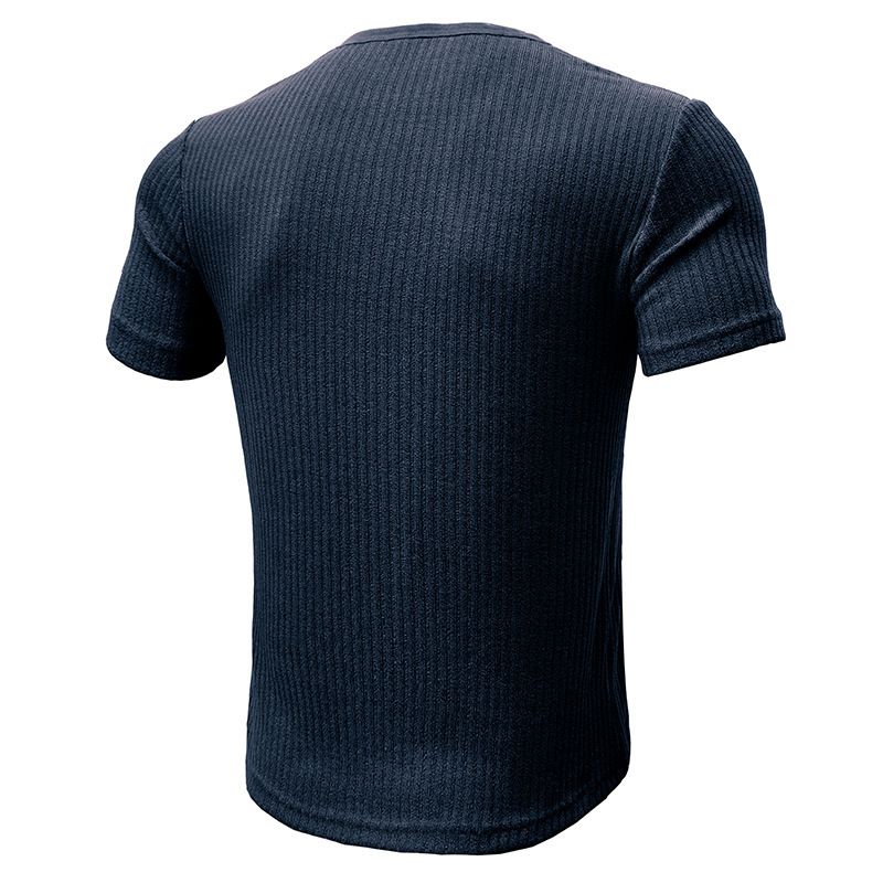 Men's Performance Compression T-Shirt – Muscle Fit Gym Shirt With Moisture-Wicking Fabric & Breathable Mesh For Workout & Athletic Wear_voghion.com
