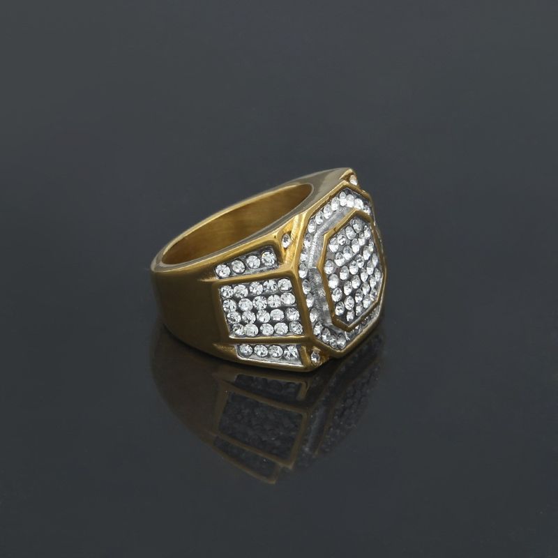 Men's Hip-Hop Color-Retaining Niche Design Stainless Steel Accessory Ring_voghion.com