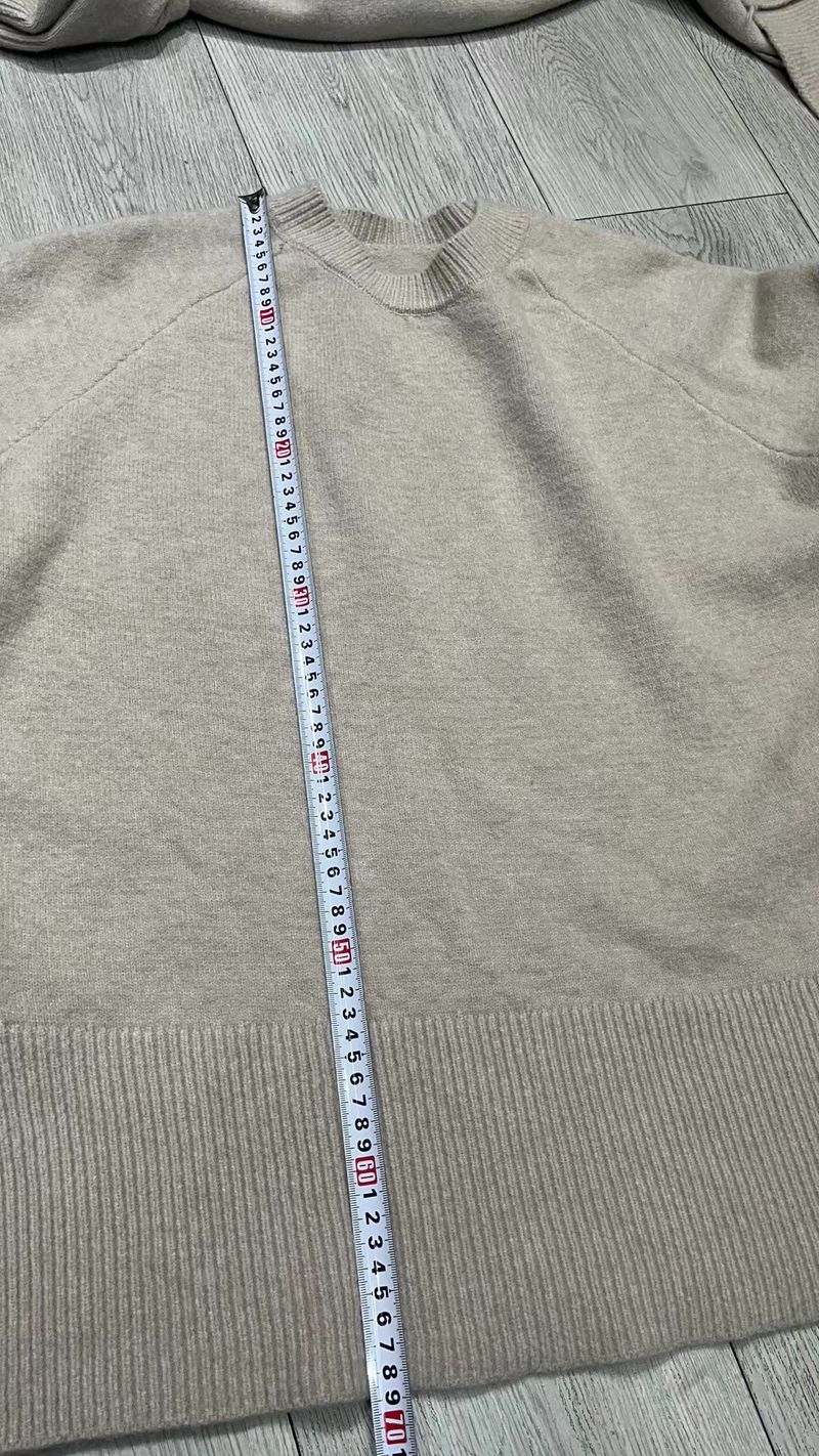 Lazy style loose fit slimming knit sweater wide leg 2024 autumn/winter new scarf top pants three piece set_voghion.com