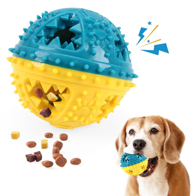 Dog Chew Treat Ball Training Interactive Small And Medium Dogs Boredom Relief Pet Sound Toy_voghion.com
