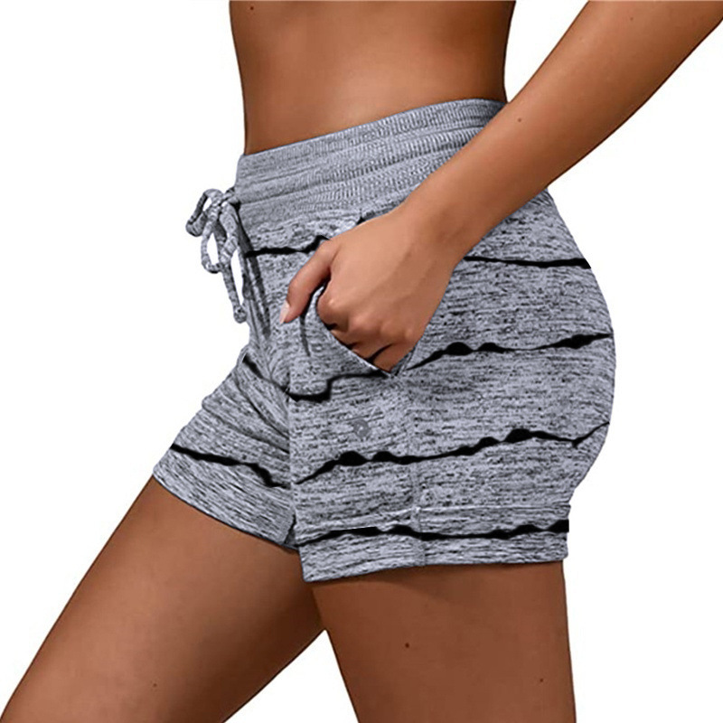 Short à séchage rapide pour femmes, pantalon de Yoga, sport décontracté, compression de taille, short élastique_voghion.com
