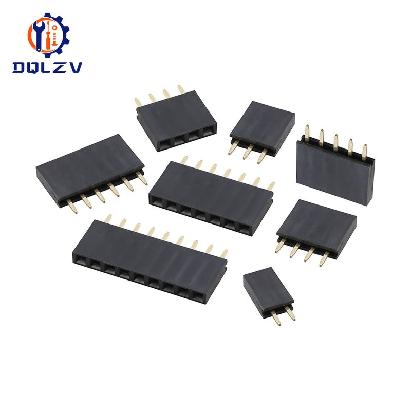 Kit di combinazione scheda PCB con connettore femmina a fila singola da 2,54 mm, 155 pezzi, 8 tipi_voghion.com