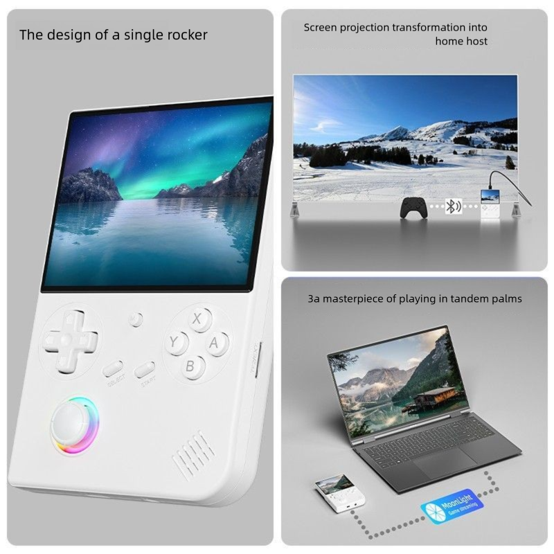 Ambernik RG40XXV Versione orizzontale Leggero Open Source Portatile Si collega alla TV Doppio lettore Arcade per bambini_voghion.com