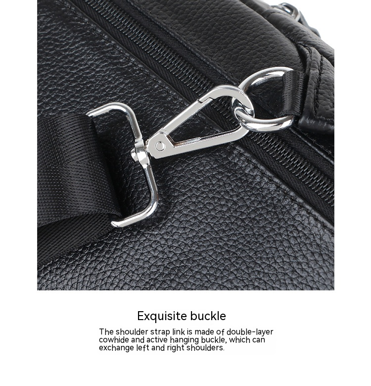 Il primo strato di borsa da petto da uomo in pelle di vacchetta, borsa a tracolla alla moda coreana, borsa a tracolla, borsa da lavoro alla moda, borsa casual per studenti_voghion.com