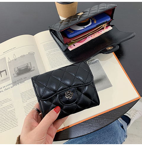 Damen Geldbörse Clutch Ledertasche Münzbörse Kreditkartenhalter_voghion.com