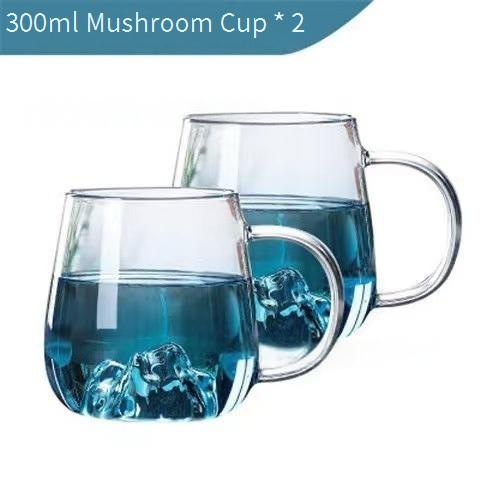 Set di brocche in vetro – Caraffa resistente al calore da 1,2 l con 2 tazze abbinate, perfette per tè, succhi, latte e cold brew – Elegante confezione regalo_voghion.com