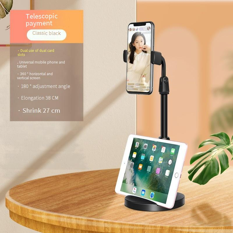 Universele verstelbare telefoonstandaard voor op het bureau - Meerdere kijkhoeken, zware voet, draaibare houder compatibel met (zwart/wit/roze/groen)_voghion.com