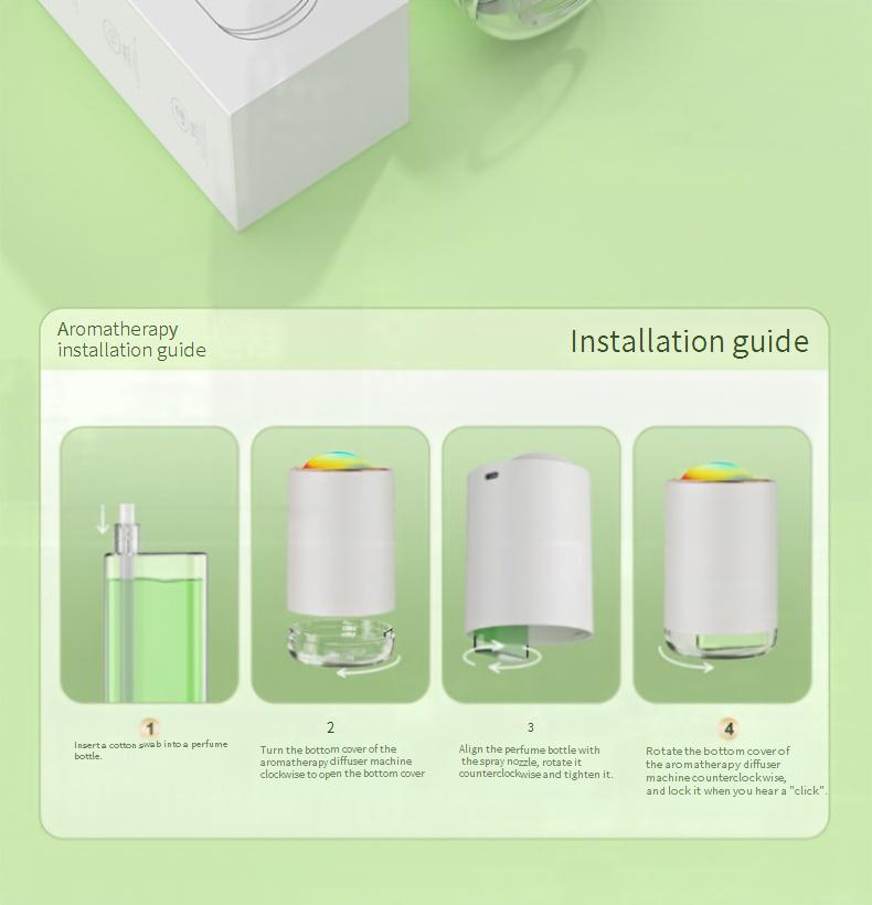Auto Spray Car Diffuser – Smart Aromatherapy Humidifier With Timer & Silent Operation For Vehicles & Offices_voghion.com