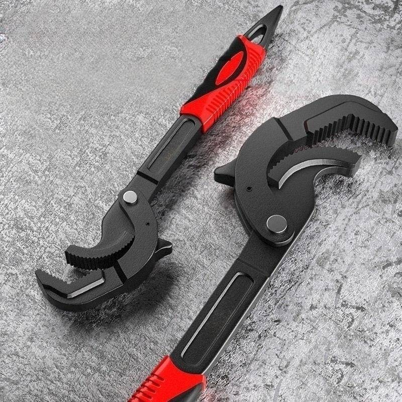 Multi-Function Adjustable Wrench Set, High-Carbon Steel, Self-Locking Quick-Release, 260mm/380mm, Durable For Home & Auto Repair_voghion.com