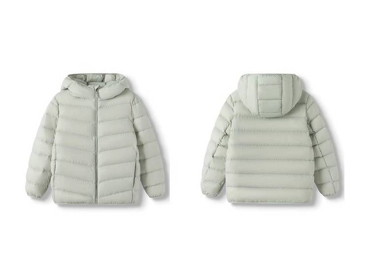 Chaqueta ligera de plumón con capucha para niños - Abrigo de invierno cálido para niños y niñas (90-140 cm) - Suave y cómoda_voghion.com