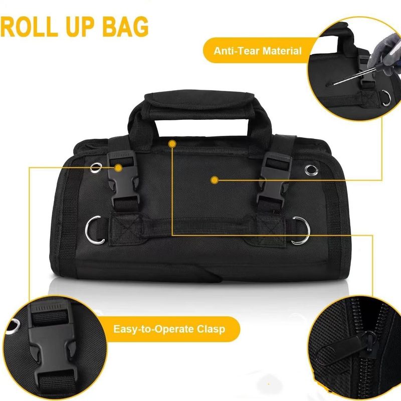 Werkzeugtasche aus Oxford-Gewebe, multifunktionale Aufbewahrungstasche mit großem Fassungsvermögen für Werkzeuge_voghion.com