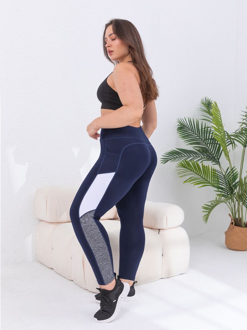 Pantaloni da fitness elasticizzati a vita alta da donna taglie forti, pantaloni da yoga con tasche laterali, pantaloni color carne abbinati, pantaloni a nove punte color carne_voghion.com