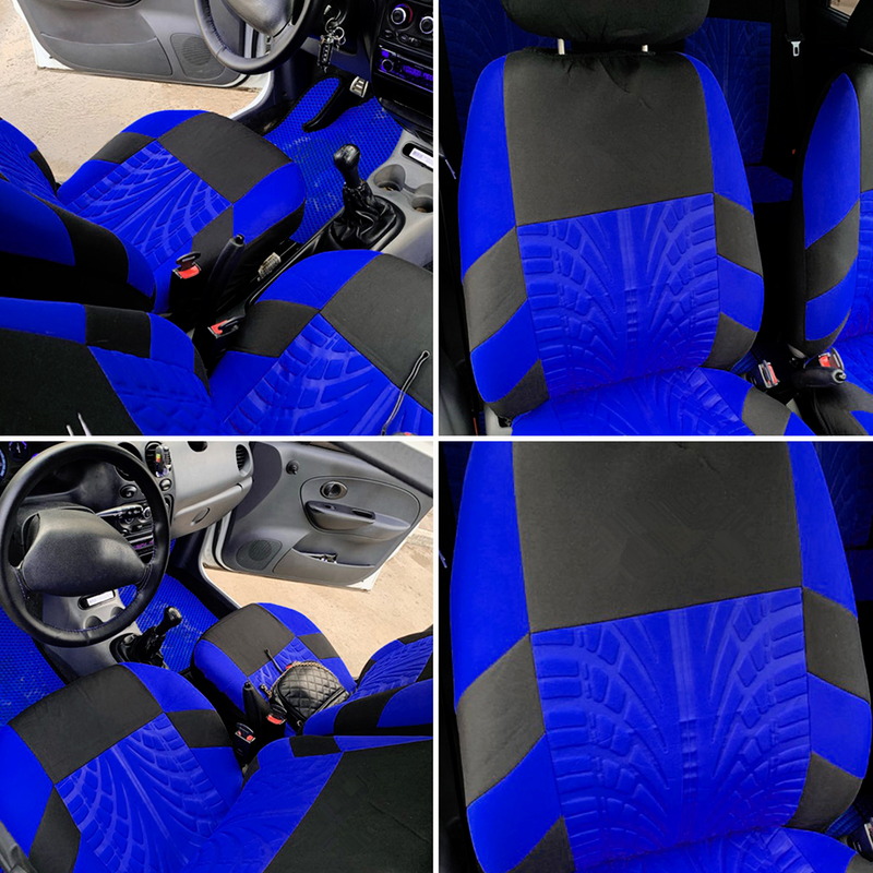 Fuzhongfu 9-Stéck Autositzbezich Set Komfort Sëtz Polyester Vir Heck Universal Passend Autositzbezich Komplett Set fir Auto SUV Minivan_voghion.com