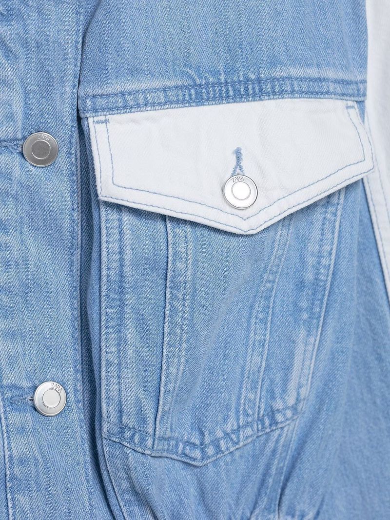 Vintage Patchwork Denim Jacket & Mid-Waist Straight Jeans Set – Retro Two-Piece Outfit_voghion.com