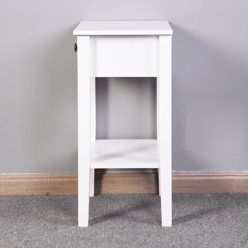 Wooden Nightstand With A Drawer,Storage End Table For Bedroom,Bathroom,Livingroom_voghion.com