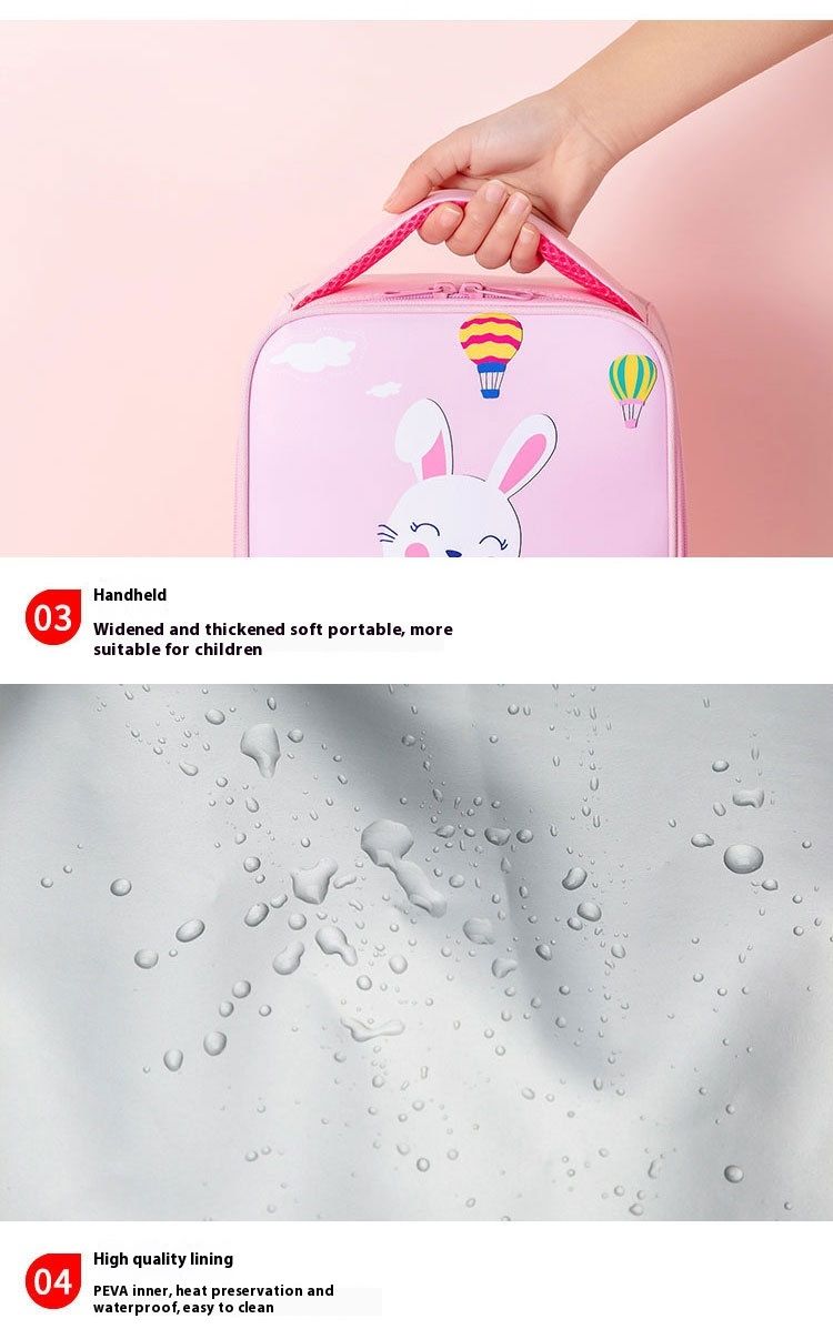 New Unicorn Lunch Box Bag Bento Bag with Insulation and Large Capacity New Portable Oxford Cloth Children's Cartoon Lunch Bag_voghion.com