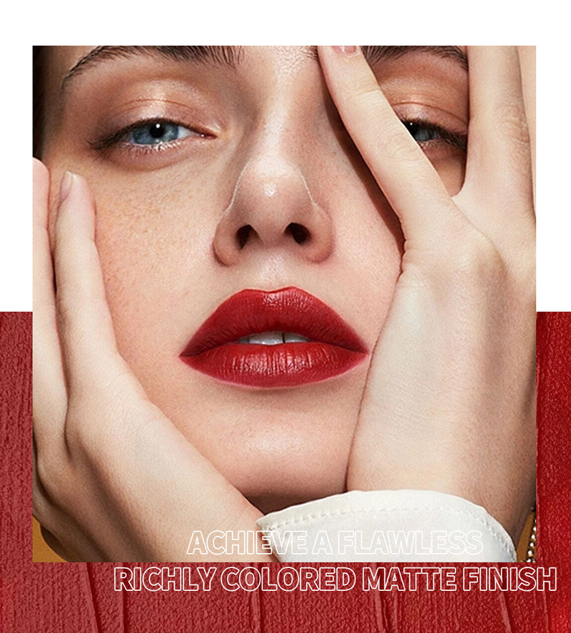 Makeup matte velvet, fading gloss, natural and long-lasting three-dimensional, non stick to cup lip gloss lipstick_voghion.com