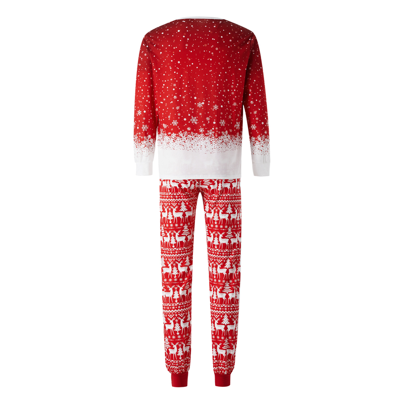 Completo natalizio per la famiglia Completo a maniche lunghe Pigiama natalizio per la famiglia Natale neonati maschi ragazze donne uomini cani_voghion.com