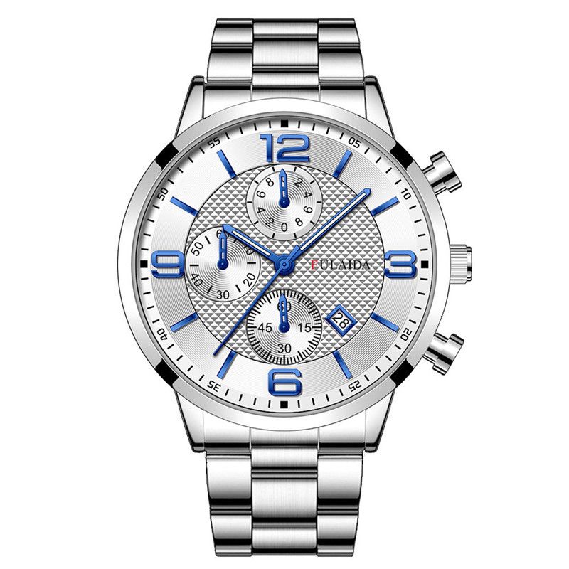 Relógio masculino fashion com contas e pulseira_voghion.com