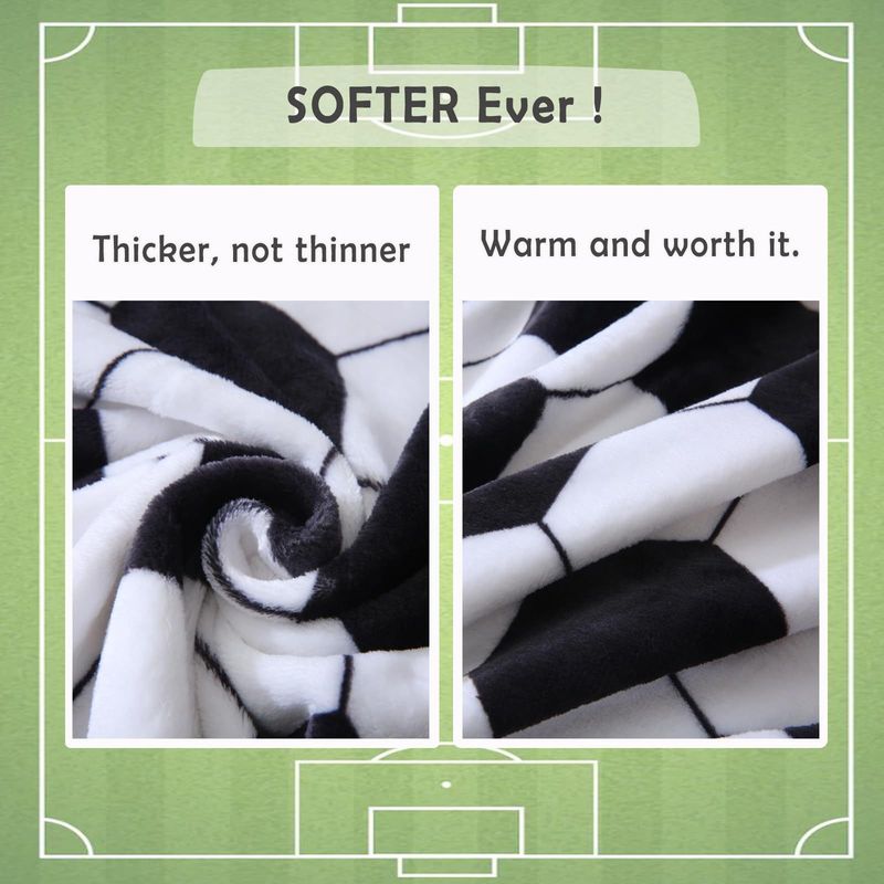 Football Pattern Blanket Holiday Blanket Soft And Comfortable Flannel Warm Home Essential Printed Blanket Men And Women Gift_voghion.com