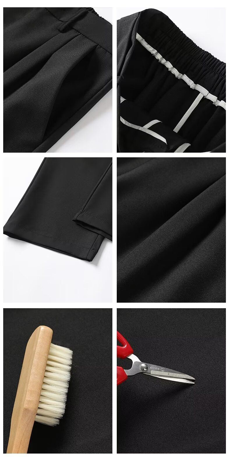 Pantaloni dritti da uomo di alta moda – Pantaloni larghi in poliestere per look casual ed eleganti (100% poliestere, non elasticizzati)_voghion.com