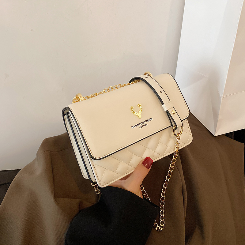 Lingge-Bolso de hilo bordado para mujer, bandolera de un hombro, cadena de regalo para el Día de San Valentín, bolso cuadrado pequeño_voghion.com