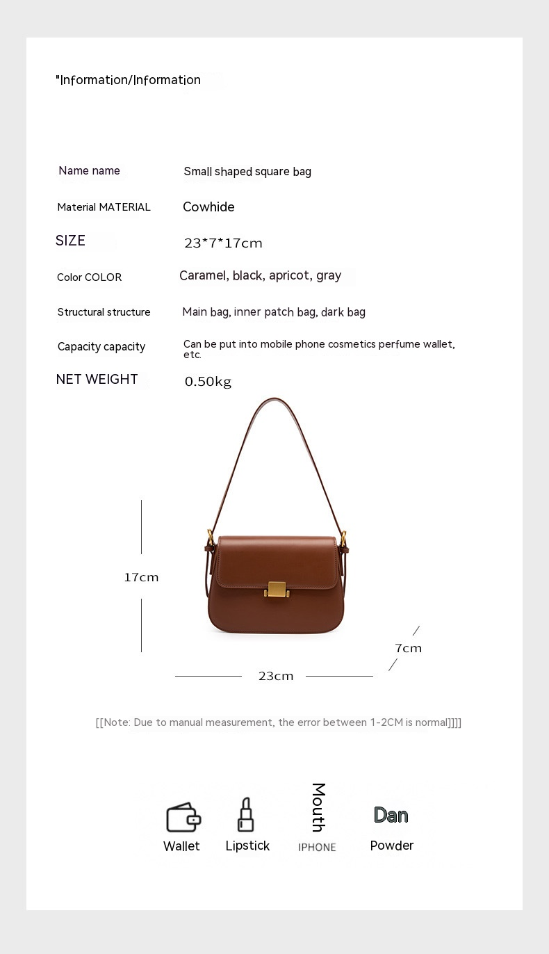 Senso del lusso Borsa da ascella dal design di nicchia Borsa da donna in pelle Nuova borsa tofu moda autunno e inverno Borsa a tracolla con una spalla_voghion.com