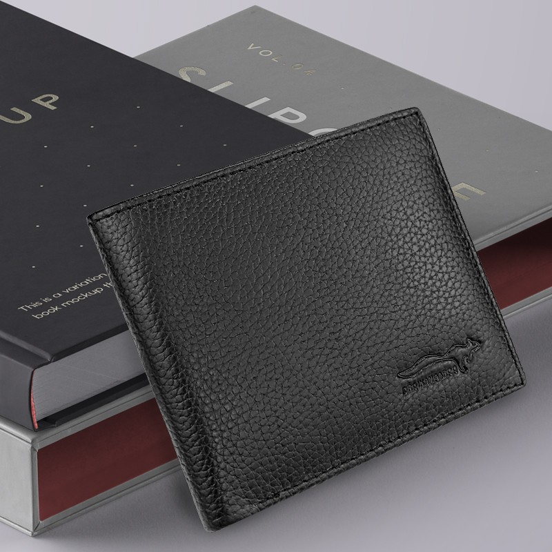 Genuine leather wallet for men 2023, new wallet for men, genuine cowhide wallet for men, short style wallet for men, genuine leather clip_voghion.com
