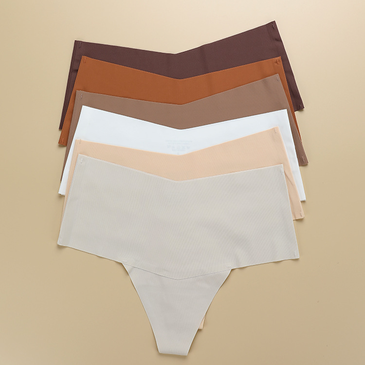 Tanga de seda de hielo sin costuras, bragas de entrepierna de algodón puro para mujer, bragas de tanga de cintura alta de talla grande para mujer, venta al por mayor transfronteriza_voghion.com