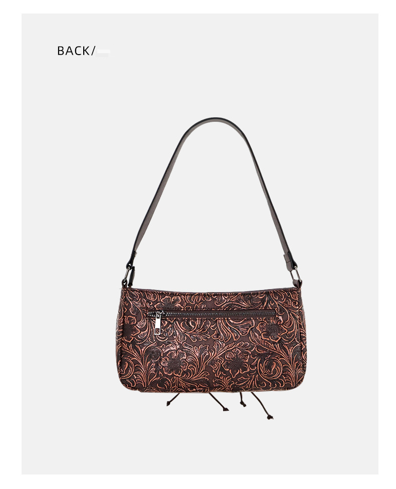 Borsa a tracolla da donna, di alta qualità, retrò, con tracolla a nicchia in rilievo, borsa da spalla sottobraccio, borsa da donna, borsa con texture_voghion.com