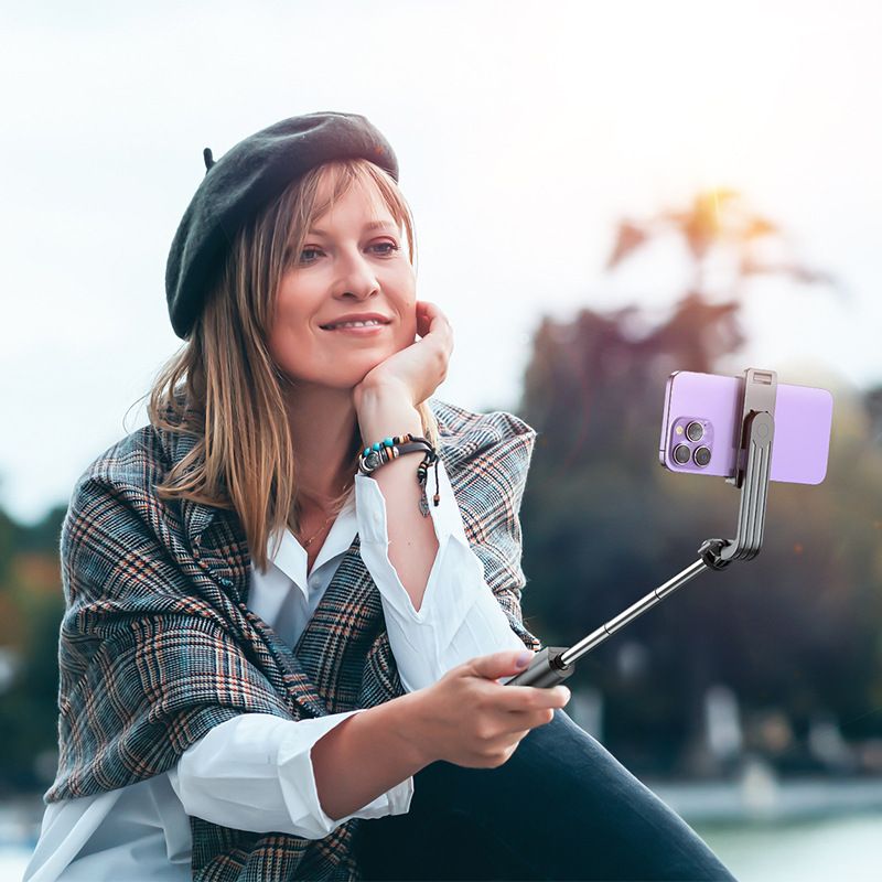 Music Festival BY11 new outdoor mobile live streaming wireless Bluetooth selfie pole desktop makeup stand_voghion.com