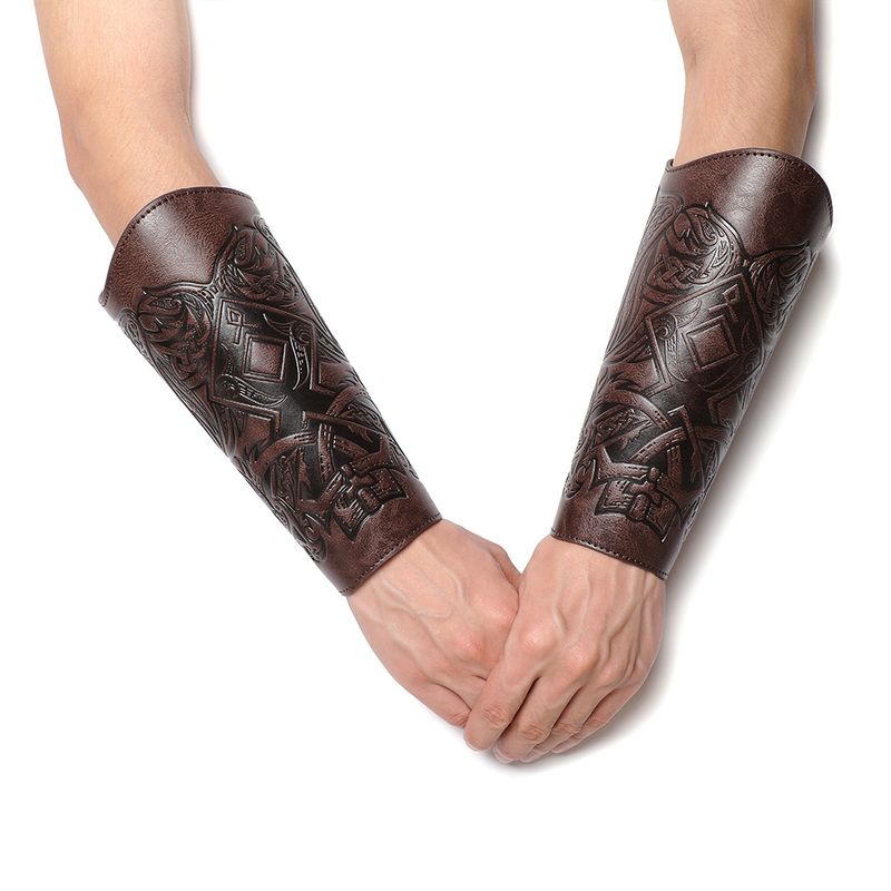 Pulseira Viking em relevo medieval renascentista para cosplay_voghion.com