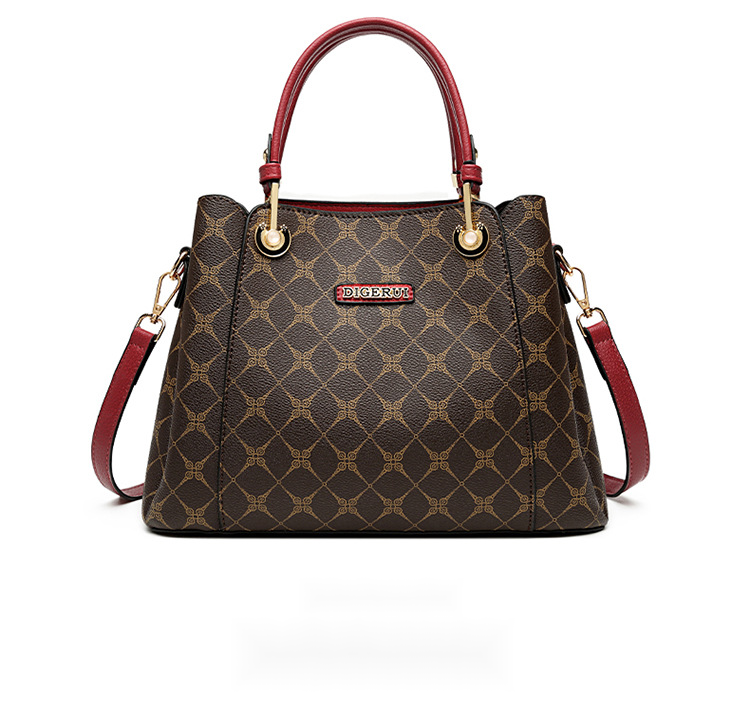 Borsa a mano primavera/estate a contrasto di colore Borsa a tracolla diagonale a spalla singola Borsa da donna piccola e grande capacità Versatile_voghion.com