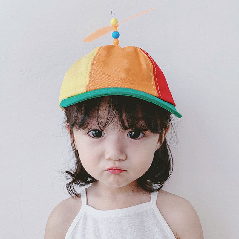 Bambus Dragoy Regenbogen-Sonnenkappe, lustige Abenteuer-Papa-Mütze, Snapback-Mütze, Hubschrauber-Propeller-Design für Kinder, Jungen, Mädchen, Erwachsene_voghion.com