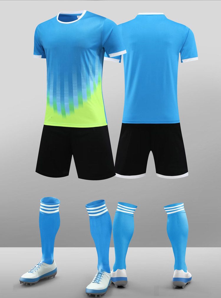 Fußballtrikot-Set Herren-Erwachsenen-Kinder-Fußballtrikot Individuelles Spieltrikot Kurzarmtrikot Leichtes Brett-Fußballtrikot_voghion.com