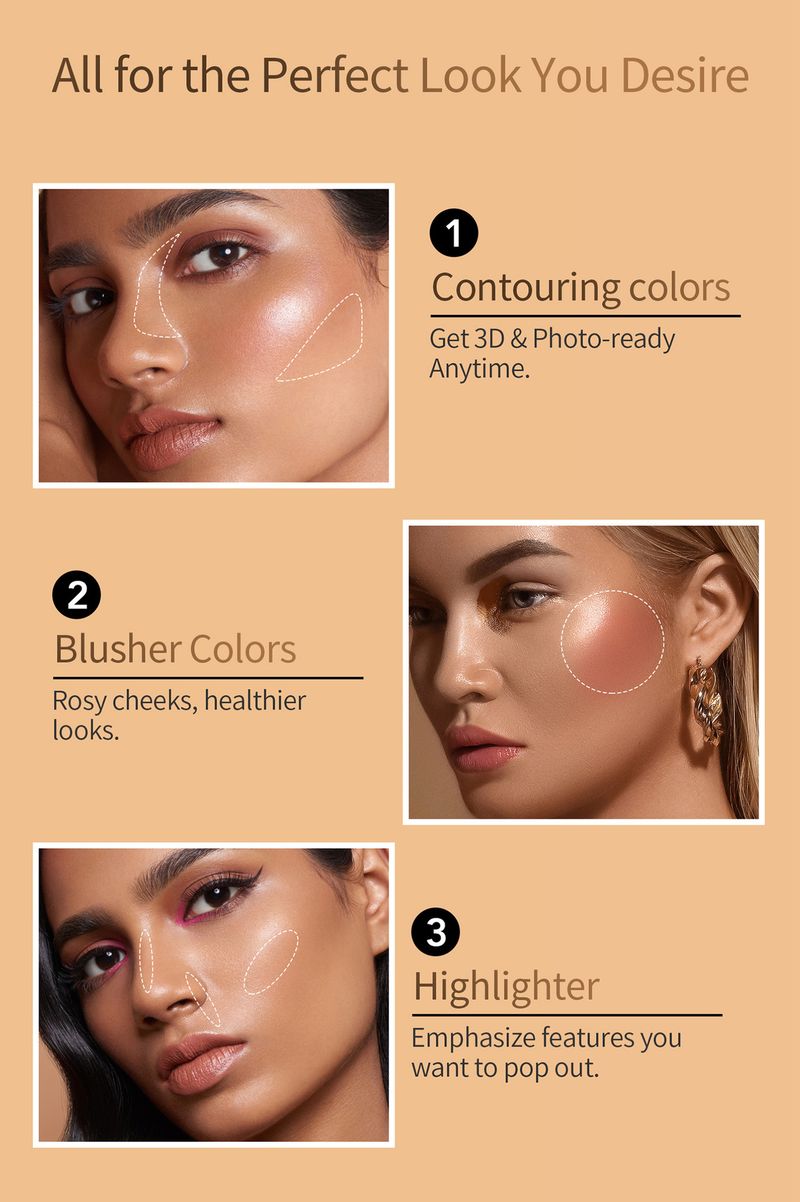 Beauty & Health PAGE VINE Liquid Highlighter Brightening Concealer Long Lasting Glitter Powder Single Color Eyeshadow Matte_voghion.com